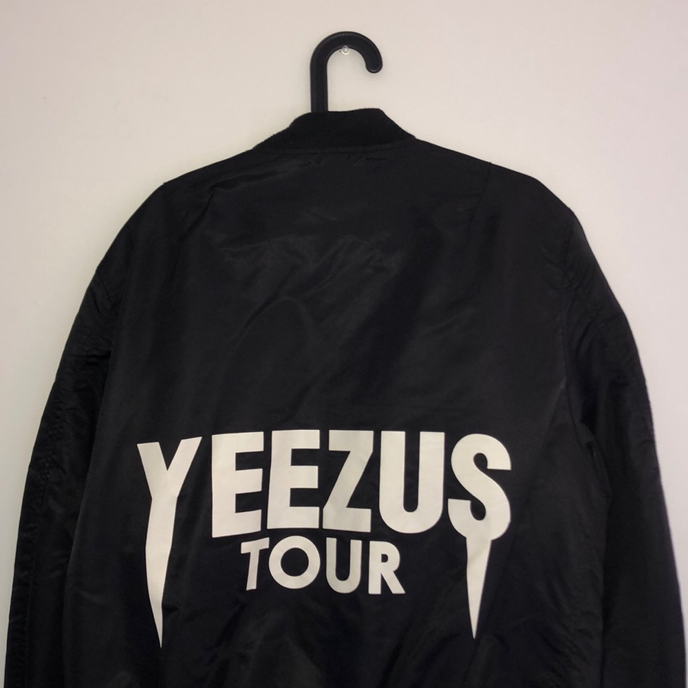 Yeezus Tour Black Bomber Jacket Size XL Yeezy